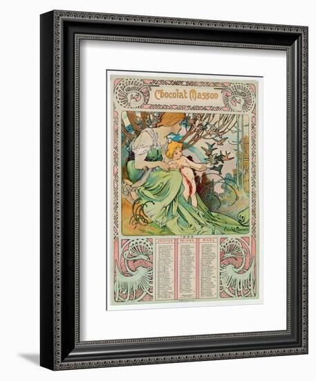 Childhood, 1897-Alphonse Mucha-Framed Giclee Print