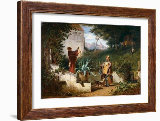 Childhood Friends-Carl Spitzweg-Framed Giclee Print