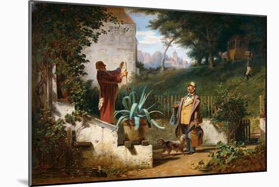 Childhood Friends-Carl Spitzweg-Mounted Giclee Print