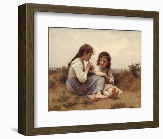 Childhood Idyll-William Adolphe Bouguereau-Framed Art Print