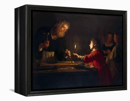 Childhood of Christ, C1620-Gerrit van Honthorst-Framed Premier Image Canvas