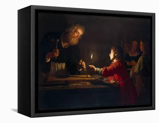 Childhood of Christ, C1620-Gerrit van Honthorst-Framed Premier Image Canvas