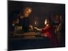 Childhood of Christ, C1620-Gerrit van Honthorst-Mounted Giclee Print