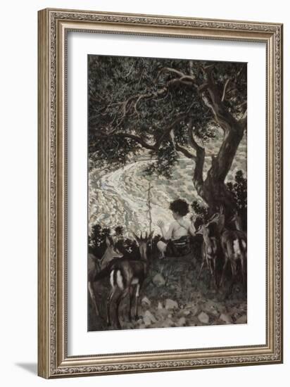 Childhood of John the Baptist-James Jacques Joseph Tissot-Framed Giclee Print