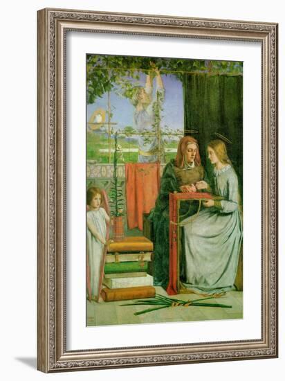 Childhood of the Virgin Mary-Dante Gabriel Rossetti-Framed Art Print