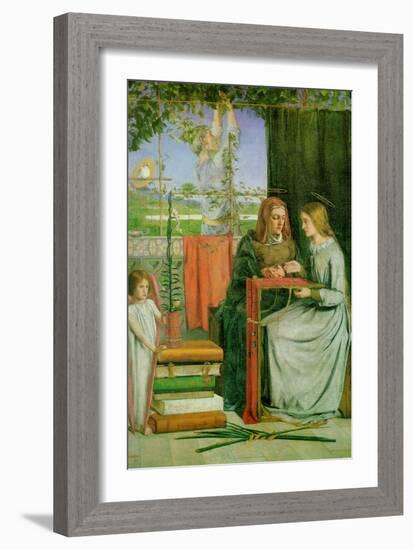 Childhood of the Virgin Mary-Dante Gabriel Rossetti-Framed Art Print