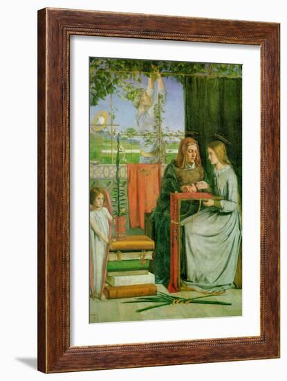 Childhood of the Virgin Mary-Dante Gabriel Rossetti-Framed Art Print