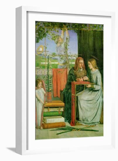 Childhood of the Virgin Mary-Dante Gabriel Rossetti-Framed Art Print