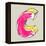 Childlike Gouache Alphabet, Hand Drawn Letter C-Andriy Zholudyev-Framed Stretched Canvas