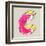 Childlike Gouache Alphabet, Hand Drawn Letter C-Andriy Zholudyev-Framed Art Print