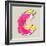 Childlike Gouache Alphabet, Hand Drawn Letter C-Andriy Zholudyev-Framed Art Print