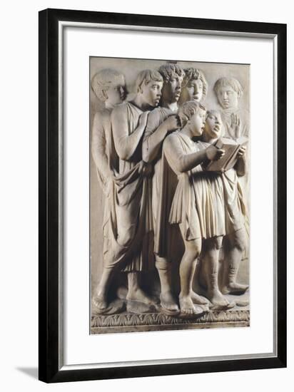 Children and Cherubs Singing-null-Framed Giclee Print