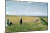 Children and Young Girls Picking Flowers in a Meadow North of Skagen-Michael Peter Ancher-Mounted Giclee Print