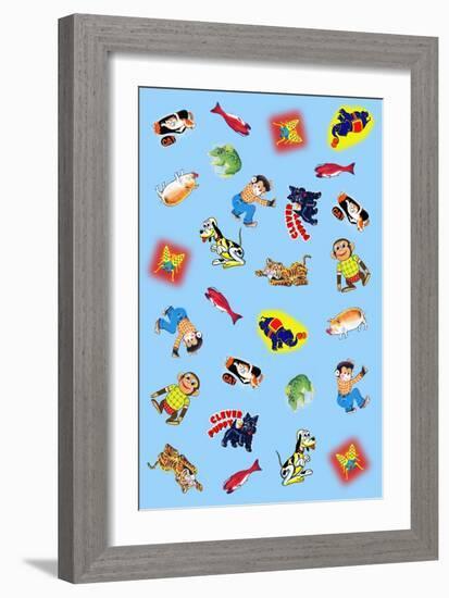 Children Art Collage-Paris Pierce-Framed Art Print