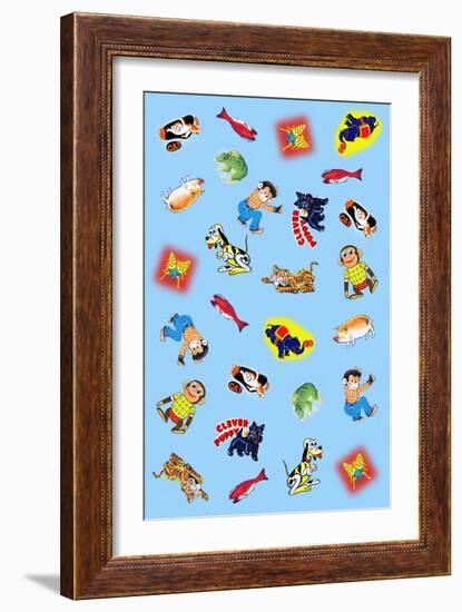 Children Art Collage-Paris Pierce-Framed Art Print