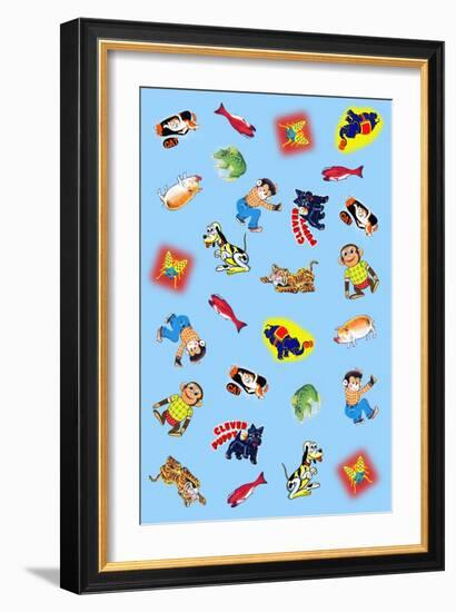 Children Art Collage-Paris Pierce-Framed Art Print