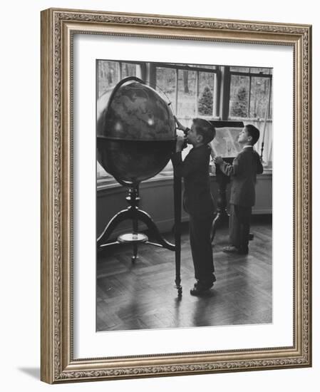 Children at a Private School-Nina Leen-Framed Photographic Print