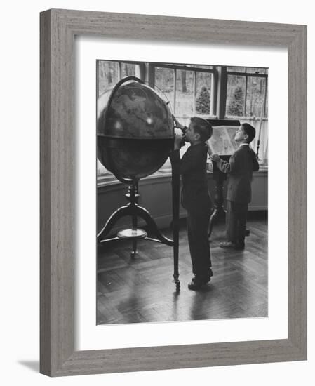 Children at a Private School-Nina Leen-Framed Photographic Print