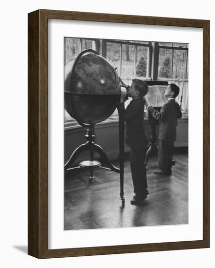Children at a Private School-Nina Leen-Framed Photographic Print