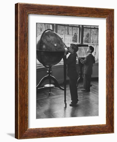 Children at a Private School-Nina Leen-Framed Photographic Print