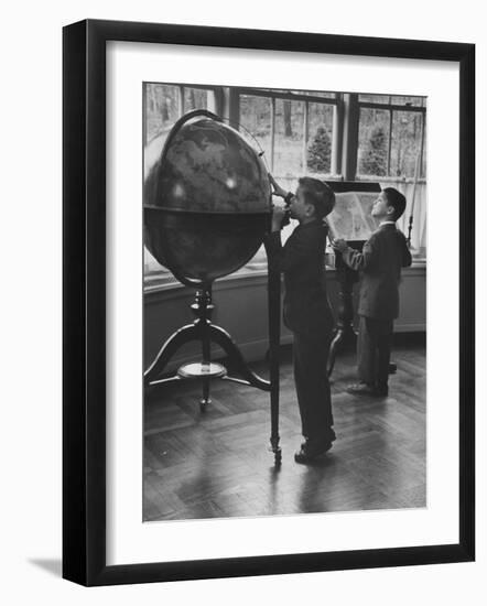 Children at a Private School-Nina Leen-Framed Photographic Print