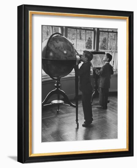 Children at a Private School-Nina Leen-Framed Photographic Print