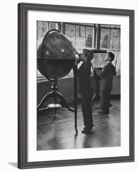 Children at a Private School-Nina Leen-Framed Photographic Print