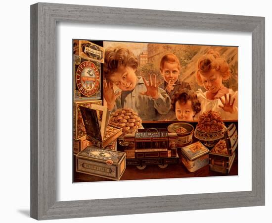 Children at Confectionery Shop-Bocchino V^-Framed Giclee Print