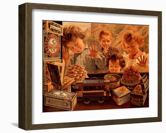 Children at Confectionery Shop-Bocchino V^-Framed Giclee Print