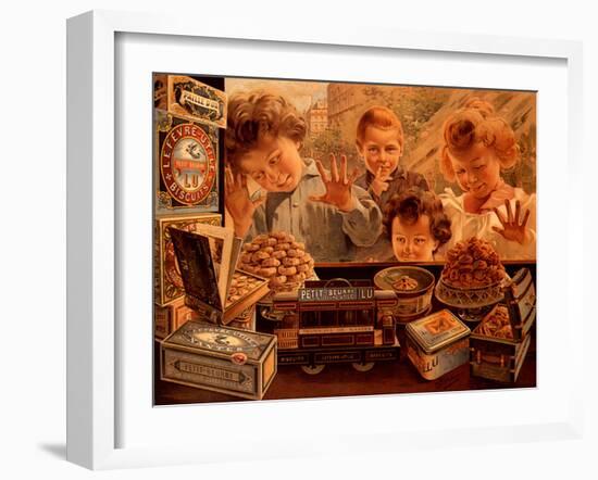 Children at Confectionery Shop-Bocchino V^-Framed Giclee Print