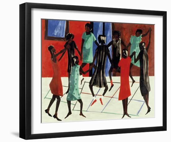 Children at Play, 1947-Jacob Lawrence-Framed Giclee Print