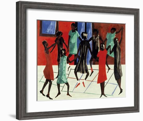 Children at Play, 1947-Jacob Lawrence-Framed Giclee Print