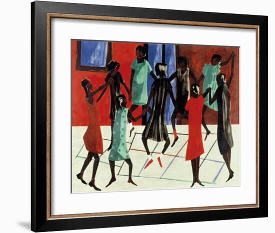 Children at Play, 1947-Jacob Lawrence-Framed Giclee Print