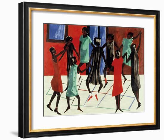 Children at Play, 1947-Jacob Lawrence-Framed Giclee Print