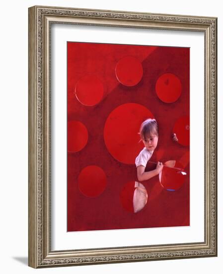 Children at Play in New York City Playgrounds-John Zimmerman-Framed Photographic Print