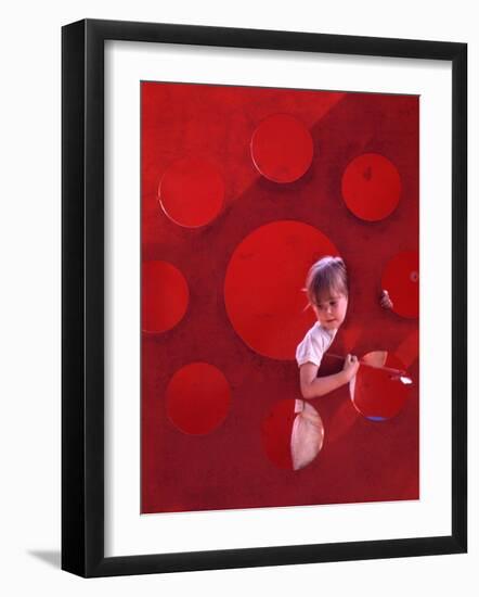 Children at Play in New York City Playgrounds-John Zimmerman-Framed Photographic Print