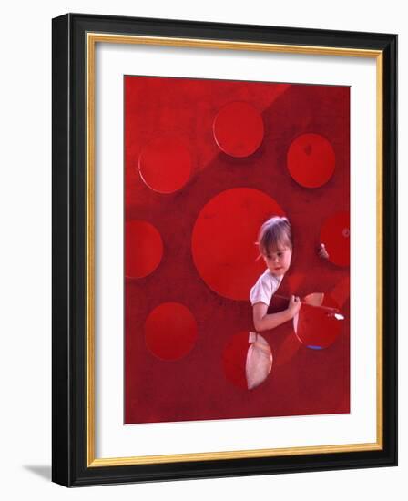 Children at Play in New York City Playgrounds-John Zimmerman-Framed Photographic Print