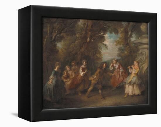 Children at Play in the Open, 1705-43-Nicolas Lancret-Framed Premier Image Canvas