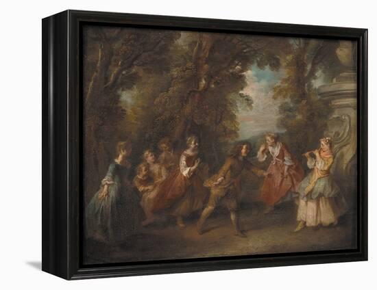 Children at Play in the Open, 1705-43-Nicolas Lancret-Framed Premier Image Canvas