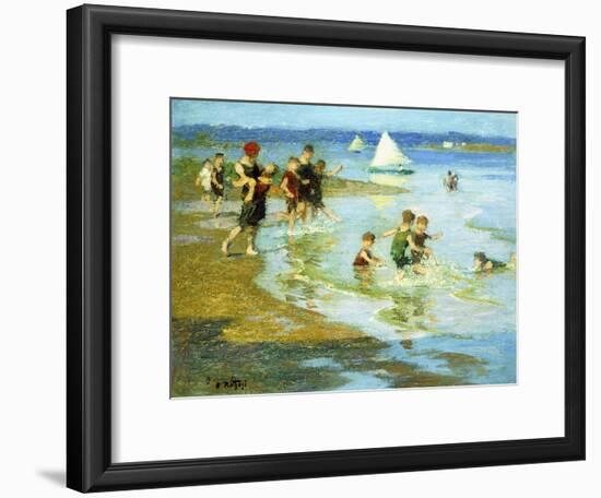 Children at Play on the Beach-Edward Henry Potthast-Framed Giclee Print