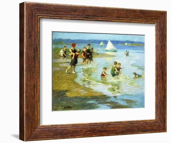 Children at Play on the Beach-Edward Henry Potthast-Framed Giclee Print