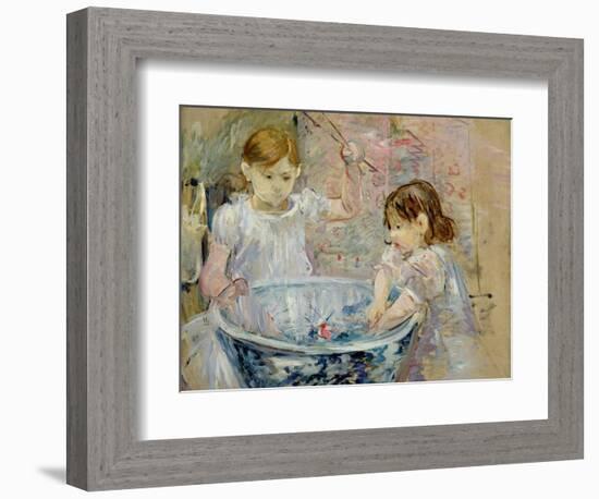 Children at the Basin, 1886-Berthe Morisot-Framed Giclee Print