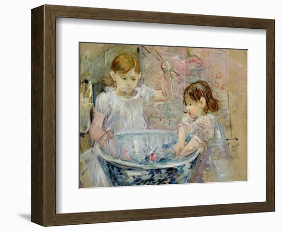 Children at the Basin, 1886-Berthe Morisot-Framed Giclee Print