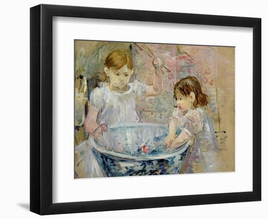 Children at the Basin, 1886-Berthe Morisot-Framed Giclee Print