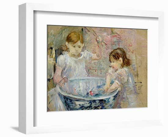 Children at the Basin, 1886-Berthe Morisot-Framed Giclee Print