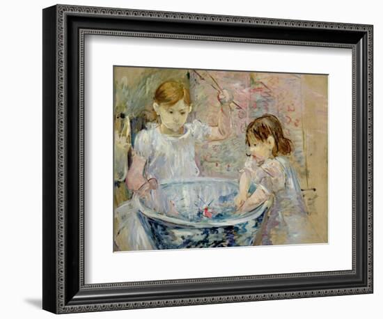 Children at the Basin, 1886-Berthe Morisot-Framed Giclee Print