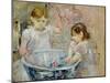 Children at the Basin, 1886-Berthe Morisot-Mounted Giclee Print