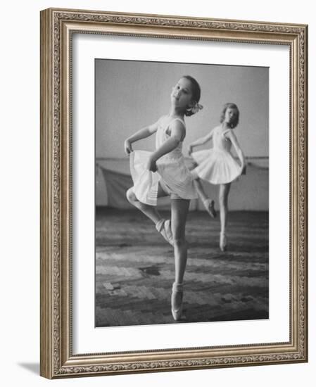 Children at the Pioneer Palace Being Taught Ballet-null-Framed Photographic Print