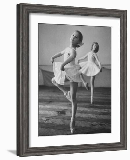 Children at the Pioneer Palace Being Taught Ballet-null-Framed Photographic Print