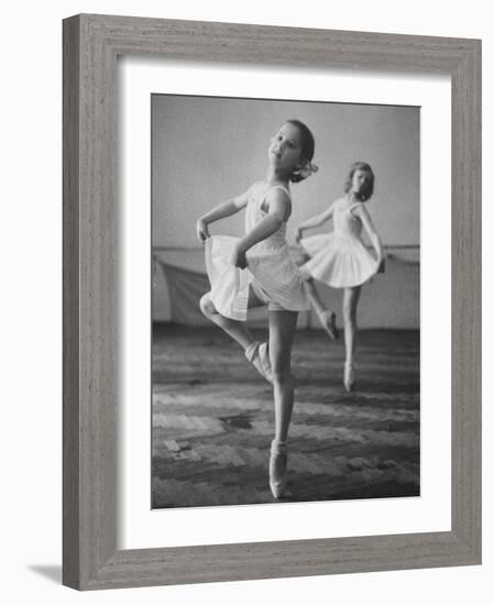 Children at the Pioneer Palace Being Taught Ballet-null-Framed Photographic Print